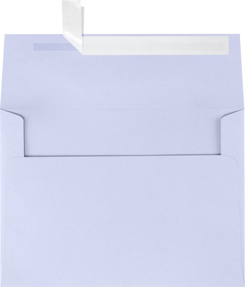 LUXPaper A7 Invitation Envelopes | Peel & Press | 5 1/4" x 7 1/4" | Lilac Purple | 80lb. Text | 50 Qty. - Image 1